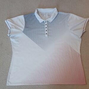 Antigua Short Sleeve Gradient Striped Polo